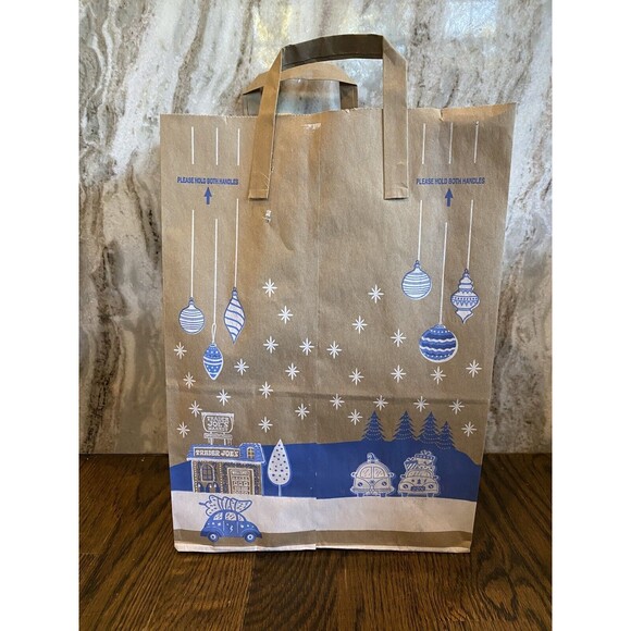Trader Joe’s Paper Bag NEW Holiday Limited 2024 Set of 2 Crafts Wrap Free Ship - Picture 4 of 5